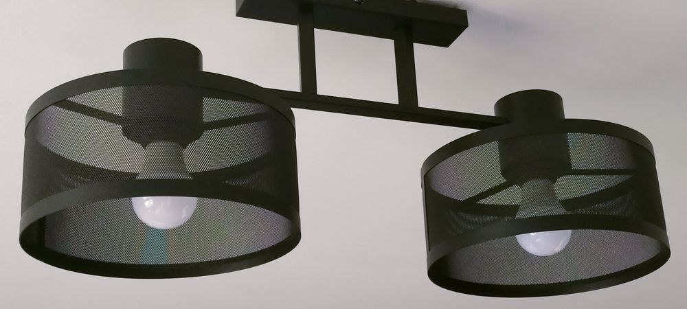 Lampa sufitowa czarna, żyrandol