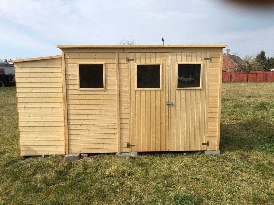 Domek ogrodowy 2,7 x 1,8 m z płaskim dachem DOM421