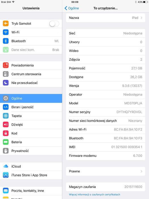 iPad a1430 32gb (3 generacja)