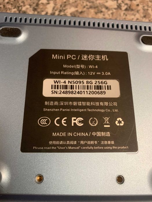 Мини ПК PELADN WI-4 Intel Processor N5095 не рабочий