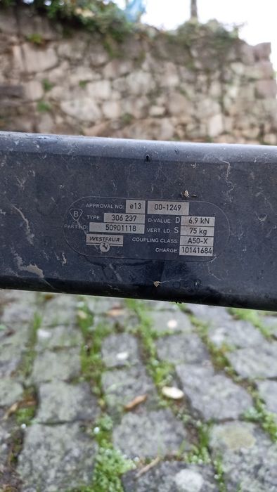 Gancho de reboque Westfalia (Original Fiat Panda - 2003 a 2009)