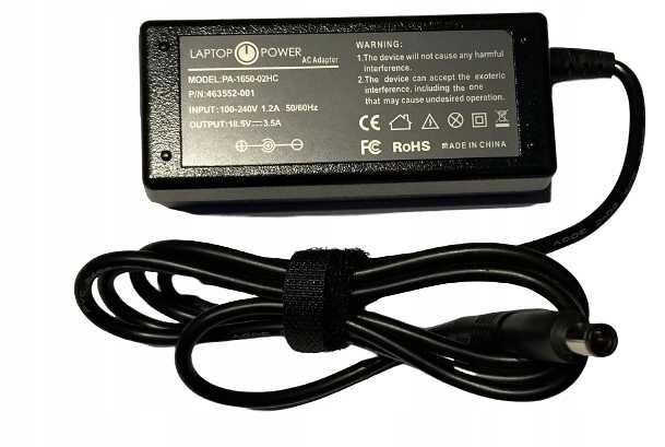 50 sztuk zasilaczy do laptopa HP 18.5v 3.5a 65W WTYK PIN Wyprzedaż magazynowa z22