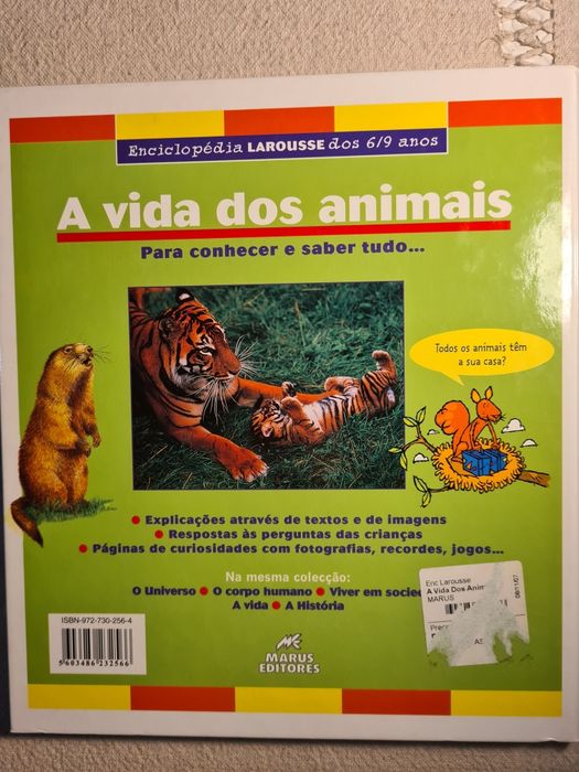Livro "A Vida dos Animais"