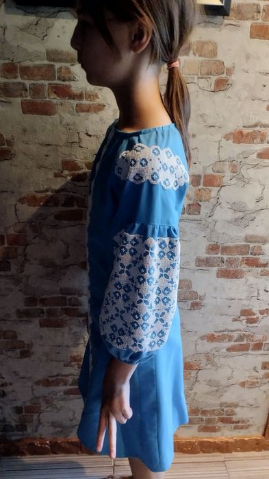 Плаття вишиванка бісером дитяча