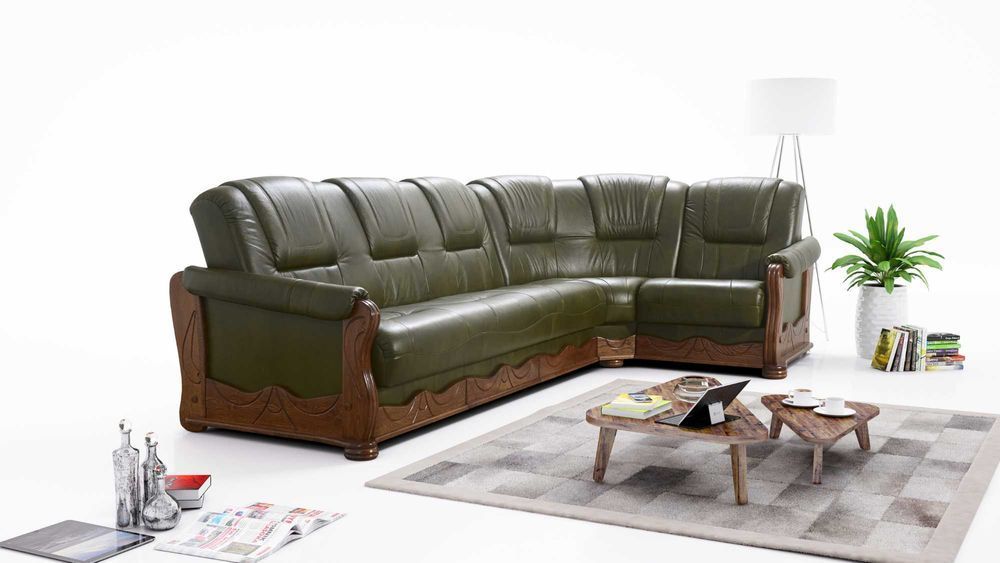 Narożnik skórzany wersalkowy 3R1 KOMFORT skóra naturalna/dąb PRODUCENT