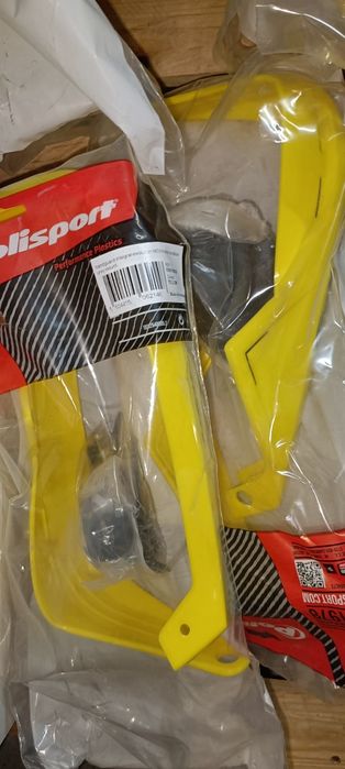 Micas com farol e proteção de mãos para motas