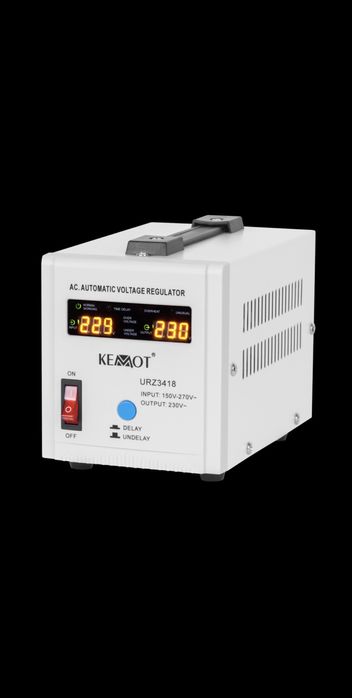 Стабілізатор напруги KEMOT 500 (AVR) з дисплеєм 500Вт