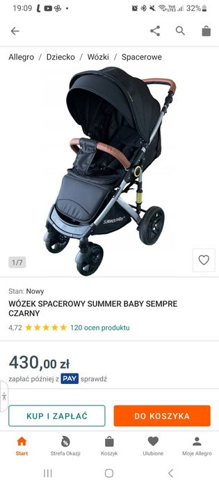Wózek spacerowy Summer Baby
