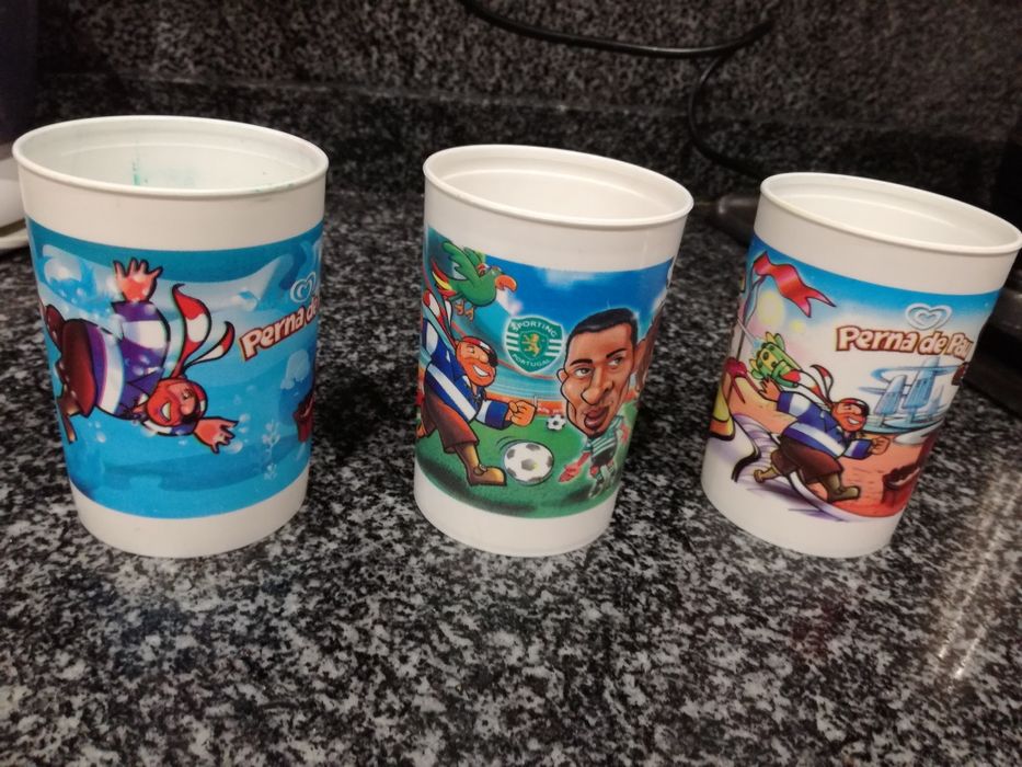 Copo gelado Olá perna de pau para colecionadores