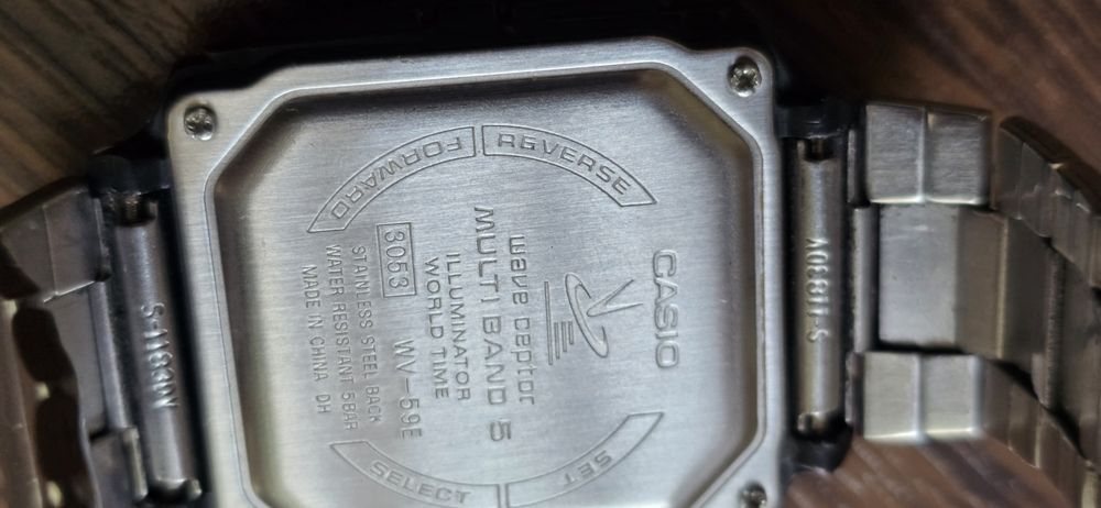 Коллекционные кварцевые часы Касио годинник Casio WV 59 E Wave Ceptor