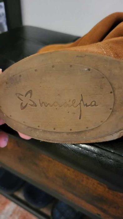 Kozaki MACIEJKA wciągane zamszowe skórzane numer 38