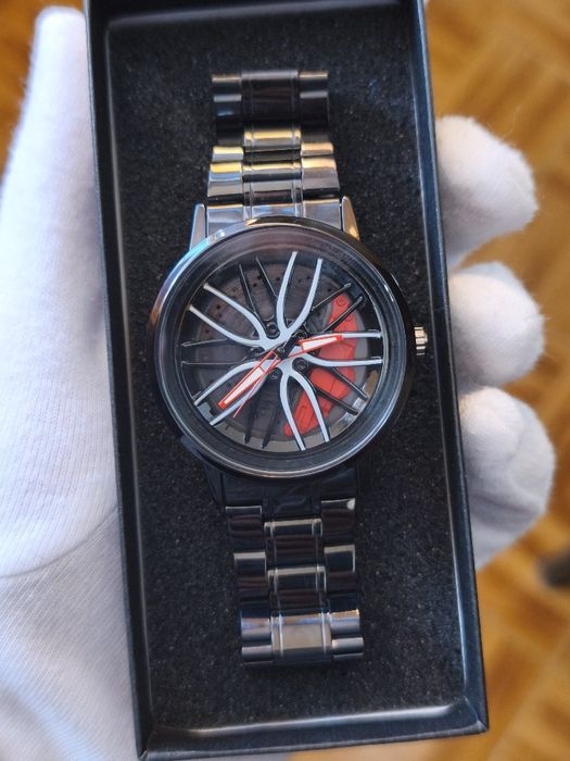 Relógio Spinning Wheel Desportivo em aço inoxidável.