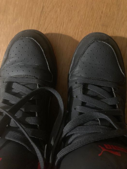 Sneakersy Puma wysokie czarno-czerwone 38,5