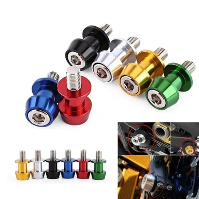Par suportes aluminio cavalete moto M6 e M8