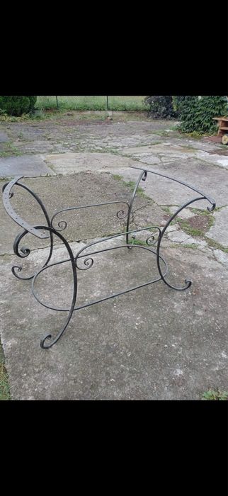 Metalowa rama stół kuty stelaż nogi