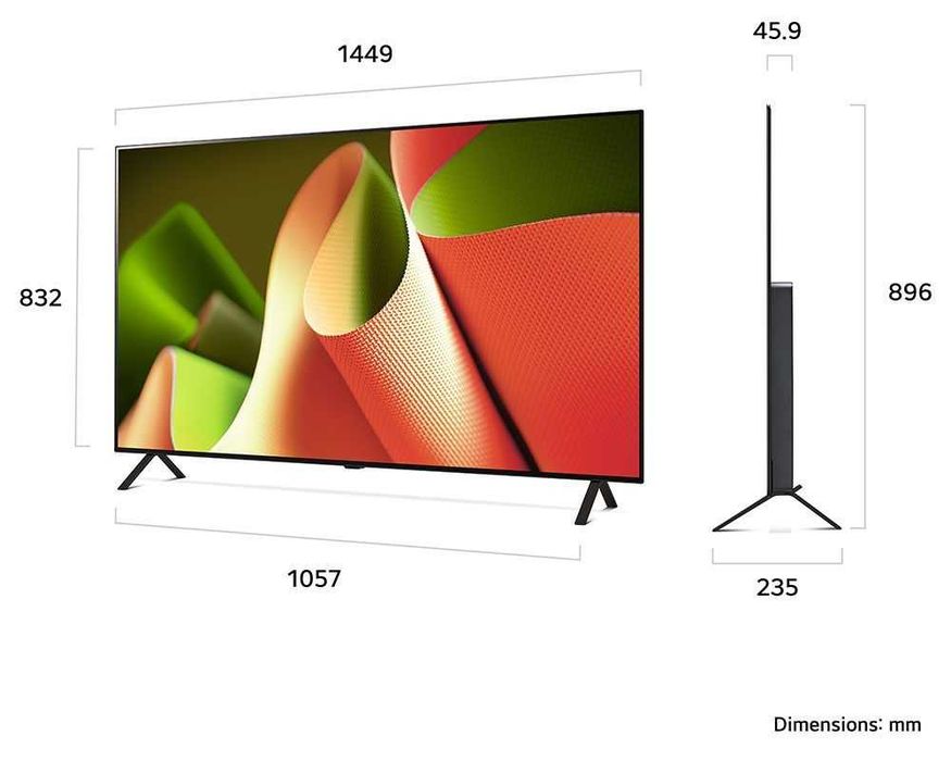Телевізор LG OLED 48B4, 55B4, 65B4, 77B4 (AI B4 Smart TV)