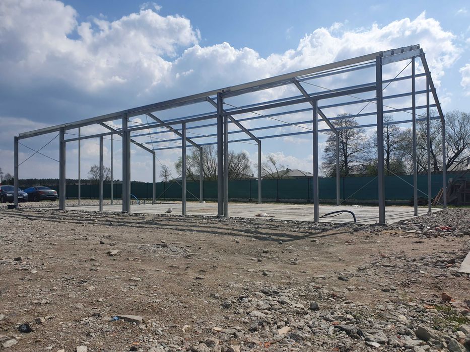 Konstrukcja Hali 15x30x5m 450m2 Konstrukcje stalowe hale PRODUCENT