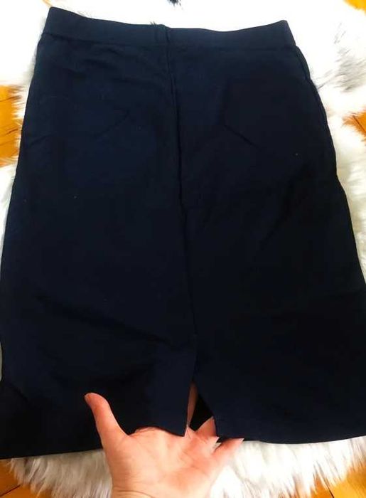 Spódnica ołówkowa granatowa, S
