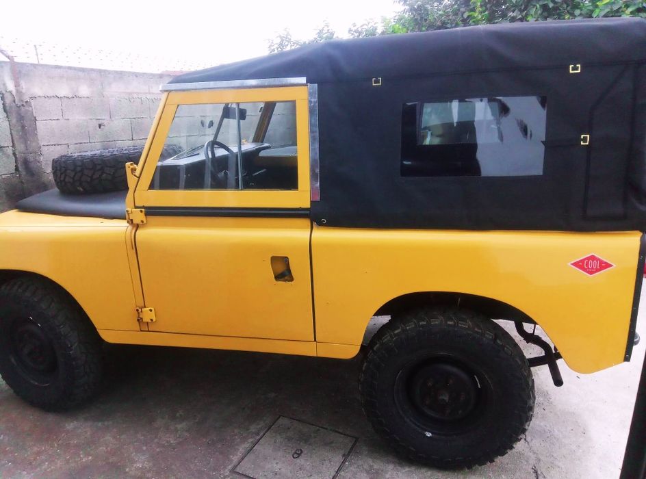 Capota de lona para land rover série 88 ou 109