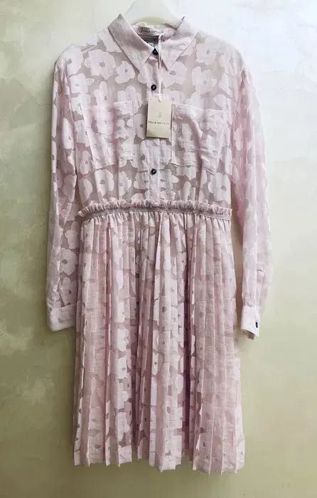 Paul&Joe Sister сукня рожева плісе платье розовое лен льон