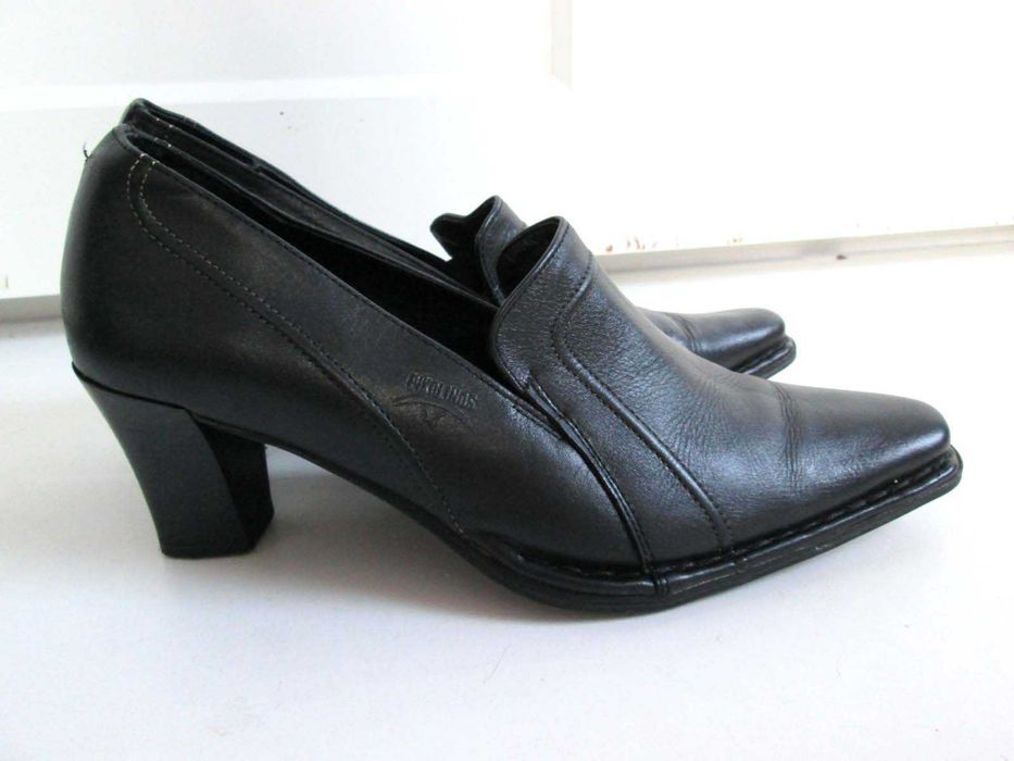 Pikolinos czarne skórzane buty pólbuty skóra 38