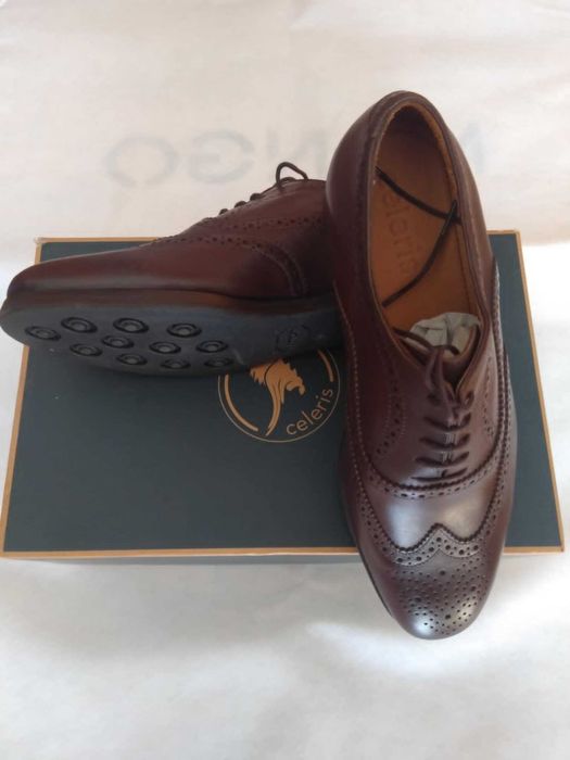 Sapatos Clássicos Castanho Novos Marca Celeris Número 40