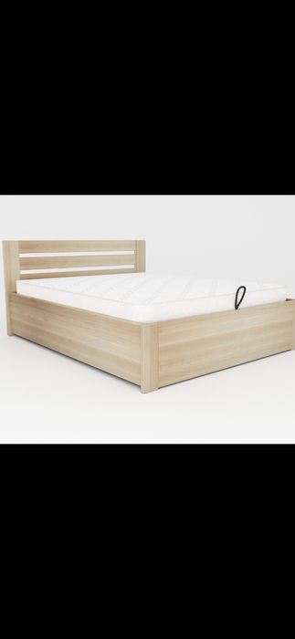 Łóżko podwójne do sypialni lite  drewno  160cm