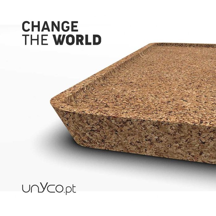Tabuleiro de Cortiça Reciclada Cork Unyco