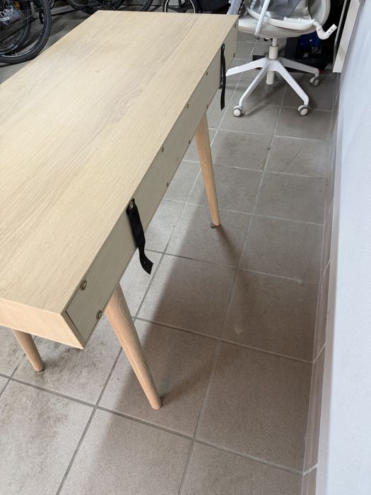 Biurko drewniane dębowe Dąb 100x45 skandynawskie