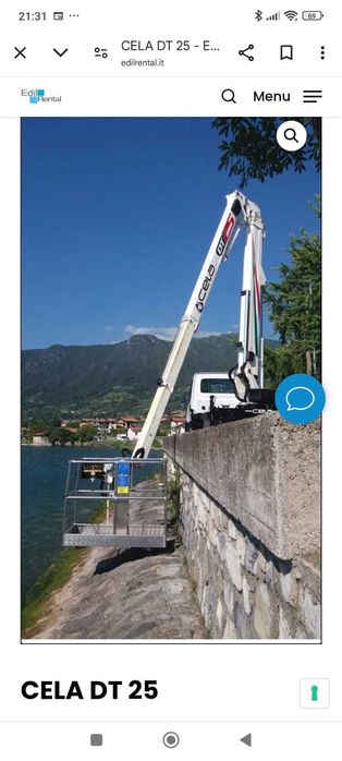 Alugo plataforma 25m