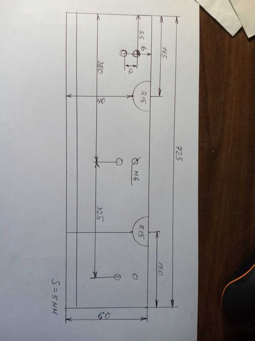 ножи   для фуганка   строгальные  пилана   5*50-56*725 мм .