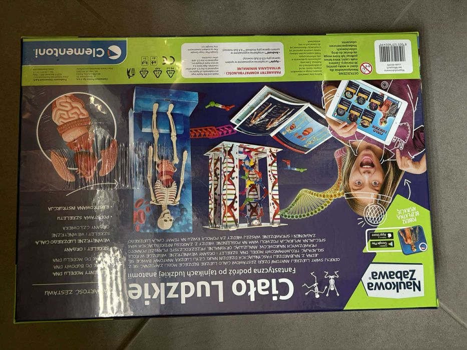 Ciało Ludzkie Człowieka ZESTAW SZKIELET Clementoni