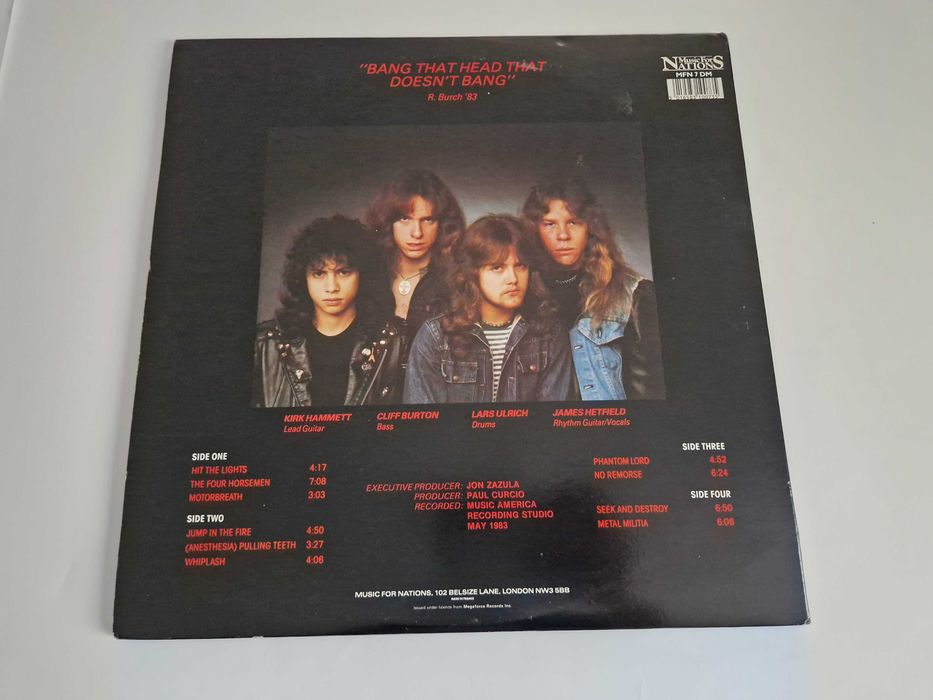 Metallica – Kill 'Em All  (2xLP 45 RPM, 1987)