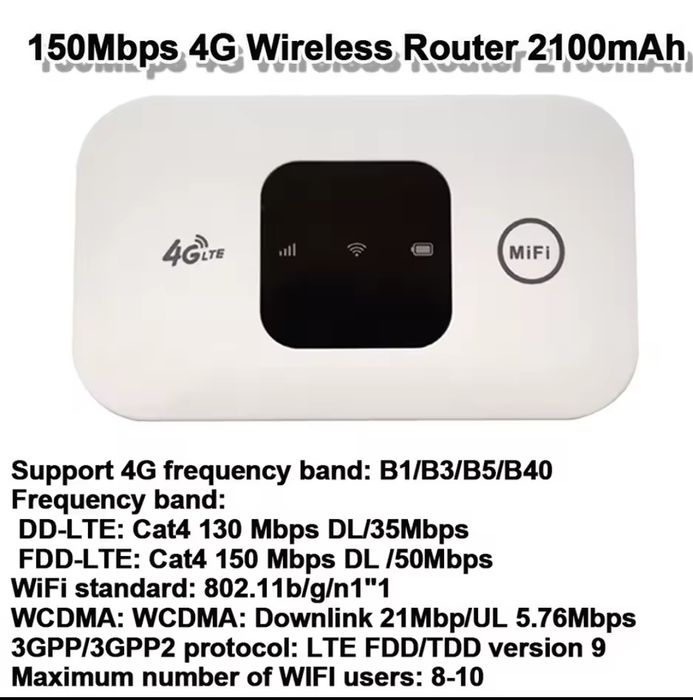 4G LTE мобільний роутер