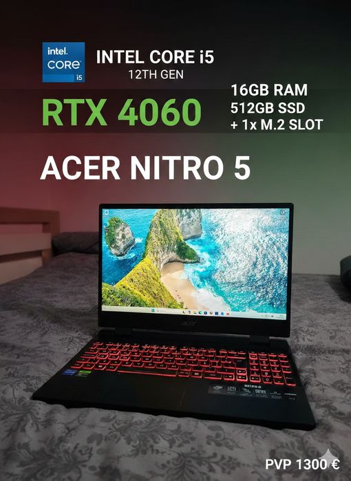Acer nitro 5 c\ rtx 4060