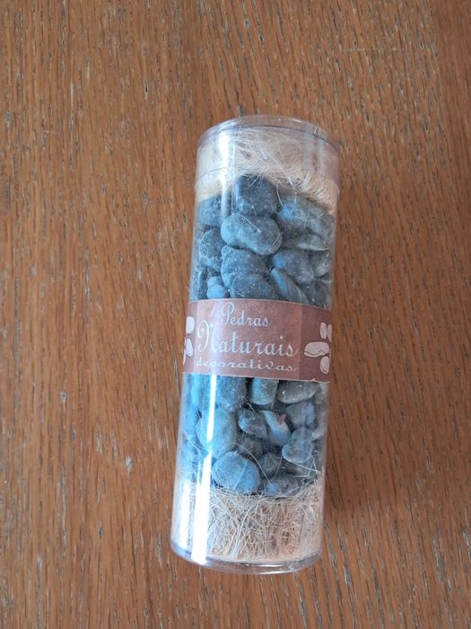Pedras decorativas verde cinza