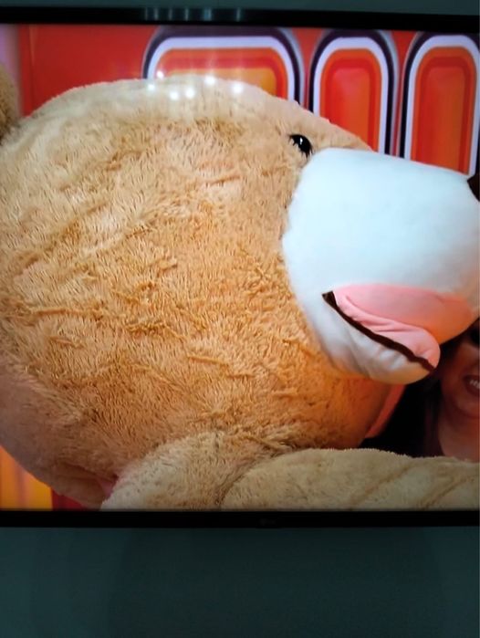 Peluche grande, de pêlo macio e com excelente qualidade. Programa TVI.