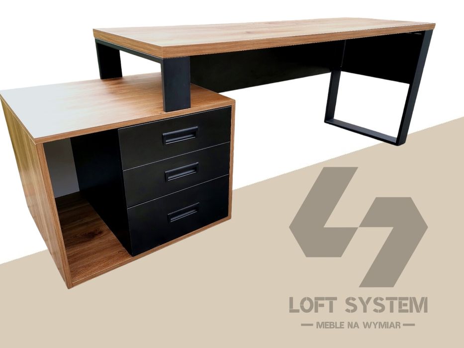 Biurko loft ma wymiar