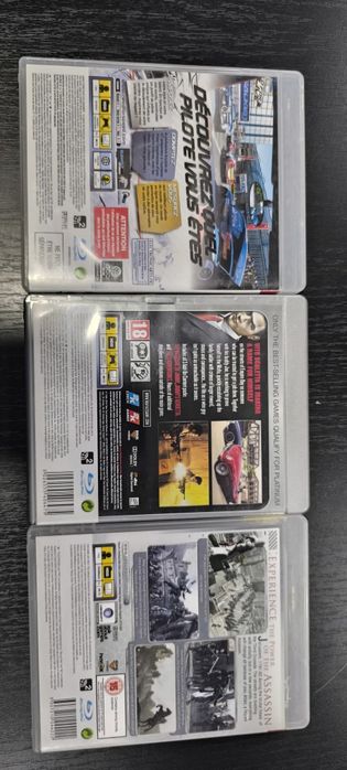 Conjunto de 3 jogos PlayStation 3+5 cds danificados