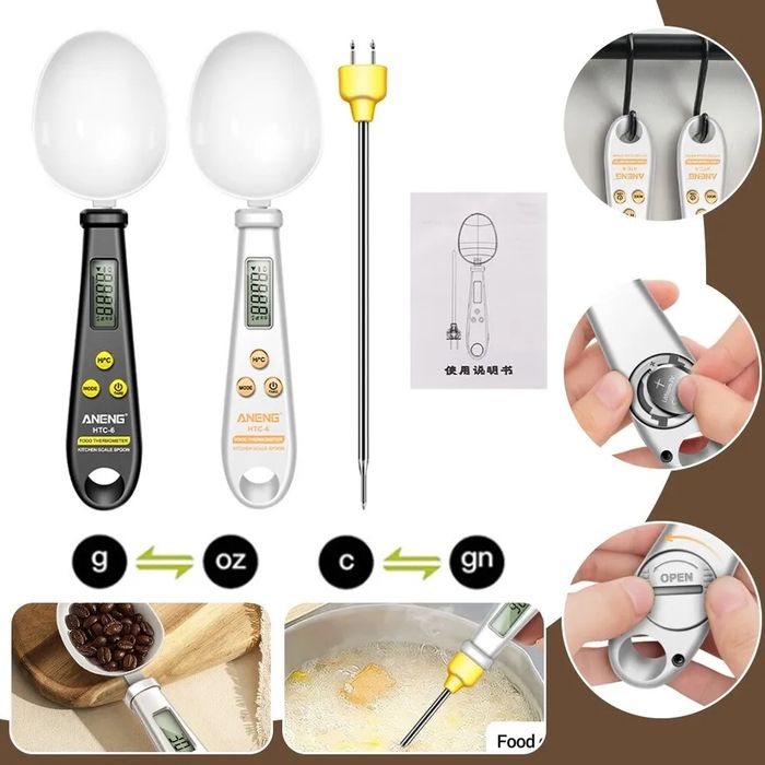 Waga kuchenna plus termometr. 2w1.