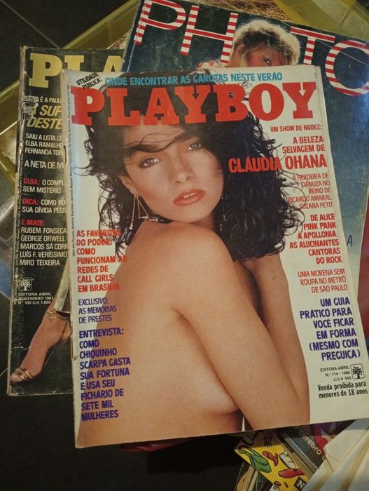 Revista antigas da Playboy 1975