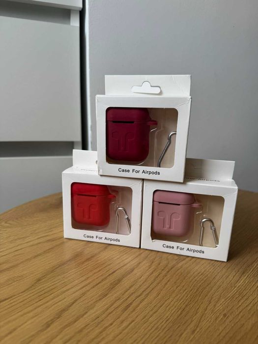 Силіконовий чохол до airpods 1, 2 чехол з карабіном