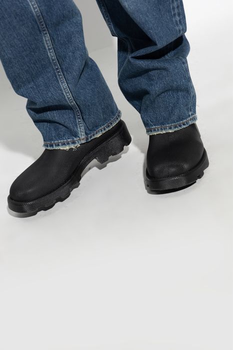 Оригінальні чоловічі резинові чоботи Burberry Marsh Rain Rubber Boots Black