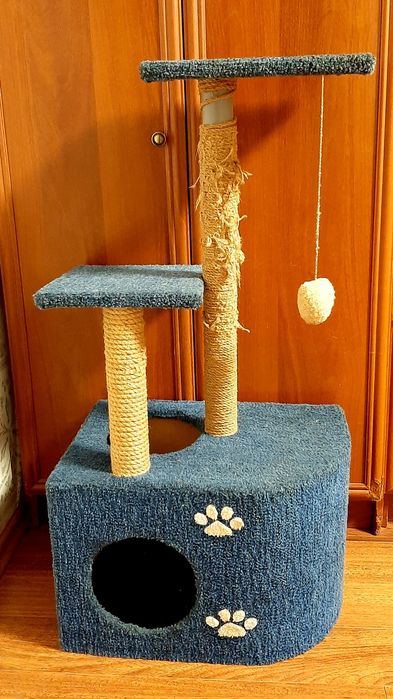 Кігтеточка, будинок, домик, когтеточка, полки для котів