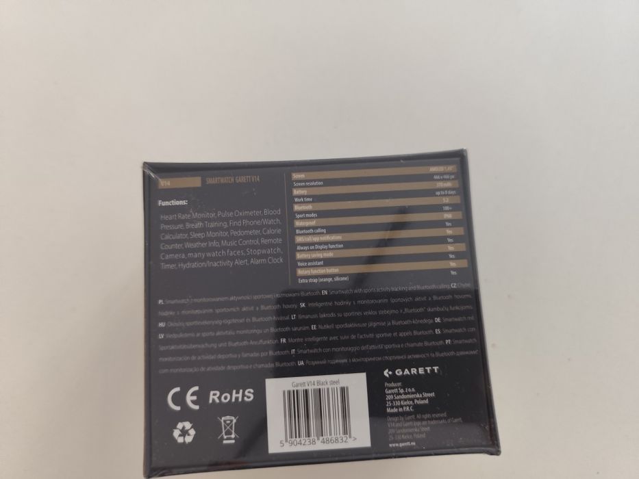 Smartwatch Zegarek męski Garret v14