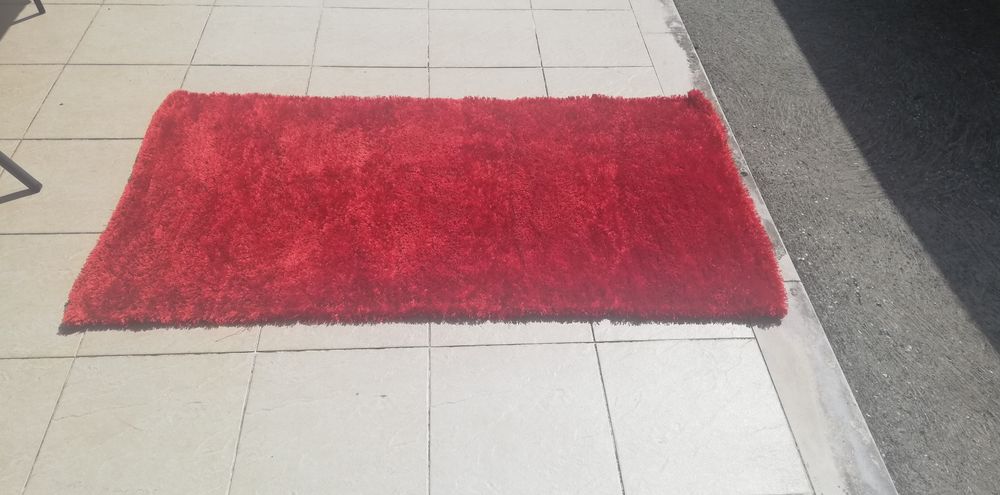 Red Shaggy Rug