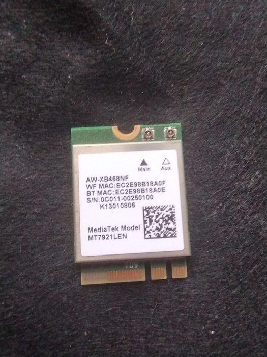 Karta Sieciowa WIFI CARD MT7921 media tek