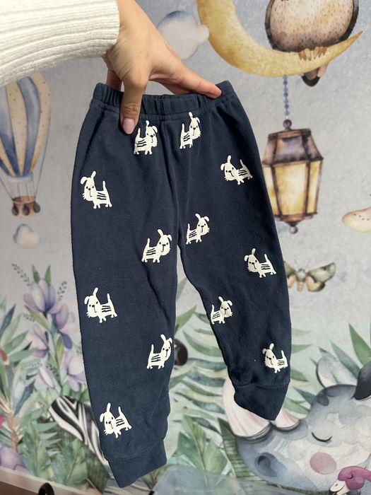 Spodnie getry legginsy dresowe 80 pieski