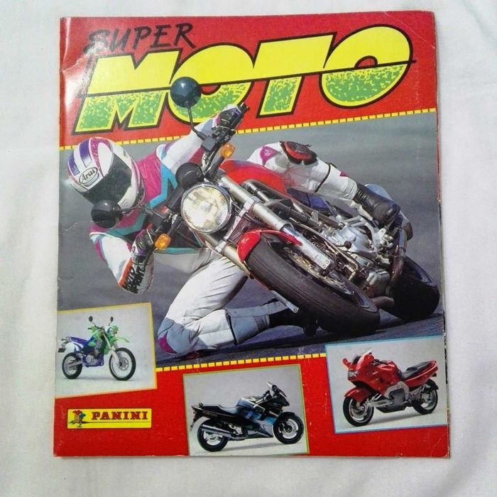 Caderneta Super Moto da Panini Incompleta faltam 4 cromos