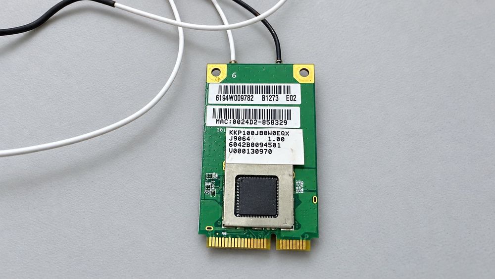 Placa Wi-Fi Atheros AR5B91 Toshiba + 2 antenas - Mini PCIe